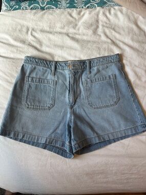 Universal Thread Light Blue Denim Patch Pocket Shorts
